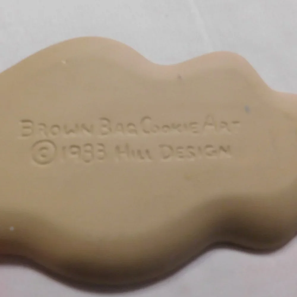 Vintage Brown Bag Art Ceramic Holiday Molds St. Nick Santa and Cut Apart Cookies